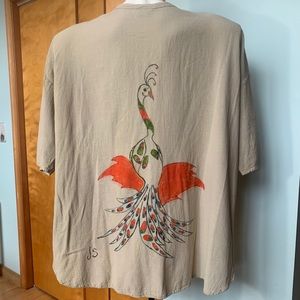 Jacket. Hand-painted, one-of-a-kind Oh My Gauze!